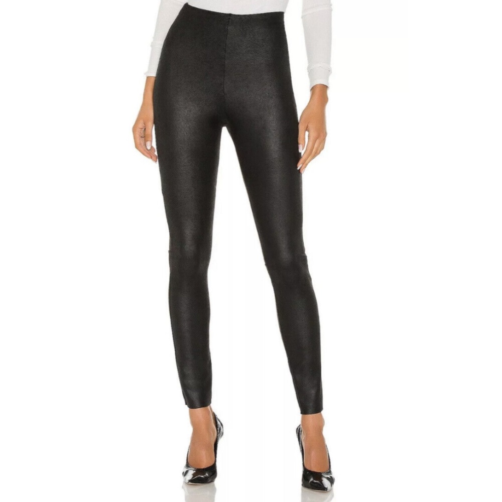 NEW Medium Commando Black Faux Suede High Waist Leggings
